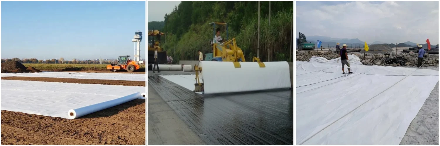 PET Short Fiber Needle Punched Nonwoven Geotextile-1