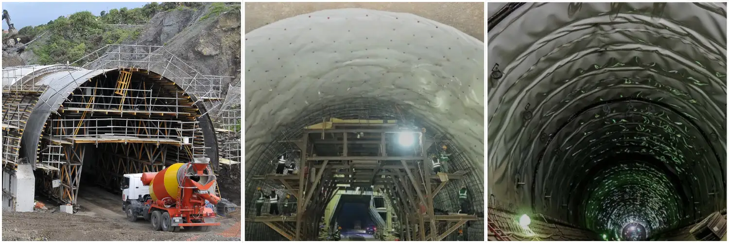 Composite geomembrane for tunnel engineering