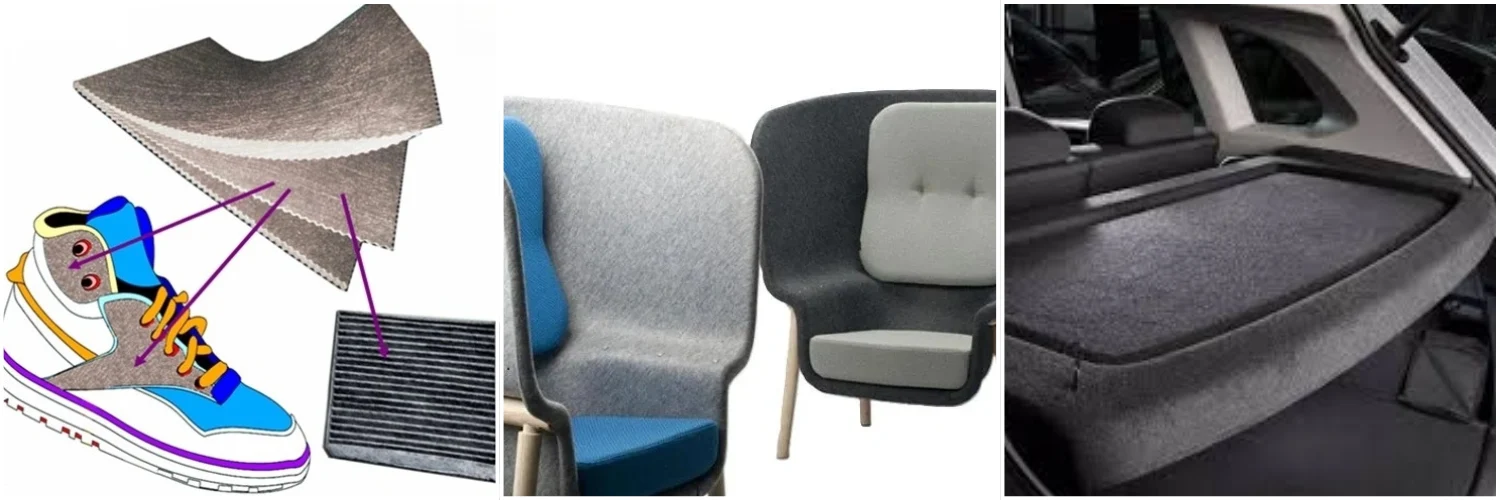 Stiff Needle-Punched Nonwoven Fabric